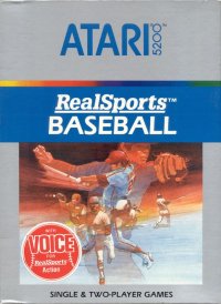 RealSports Baseball Atari 5200 US box art